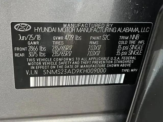 2019 Hyundai Santa Fe SE