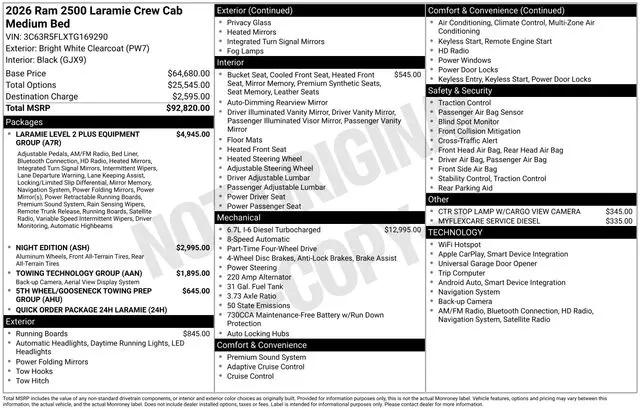 2026 Ram 2500 Laramie Crew Cab 4x4 64 Box