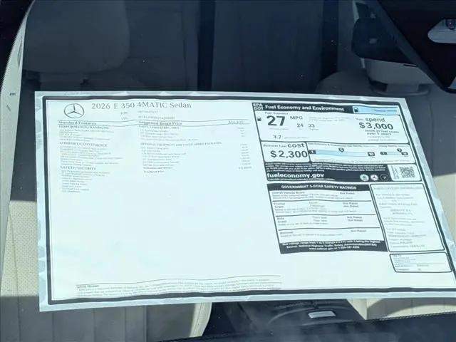 2026 Mercedes-Benz E 350 E 350