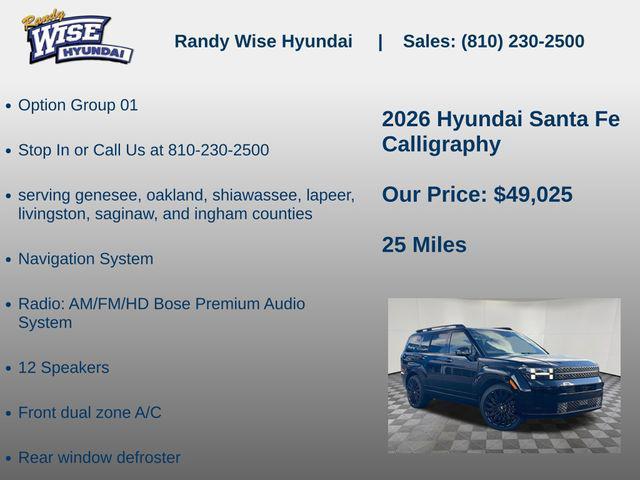 2026 Hyundai Santa Fe Calligraphy