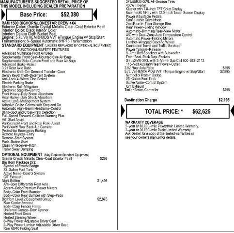 2026 RAM Ram 1500 RAM 1500 BIG HORN CREW CAB 4X4 57 BOX 2026 RAM Ram 1500 RAM 1500 BIG HORN CREW CAB 4X4 57 BOX