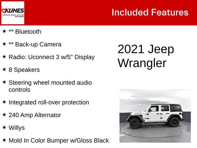 2021 Jeep Wrangler Unlimited Willys Sport 4x4 2021 Jeep Wrangler Unlimited Willys Sport 4x4