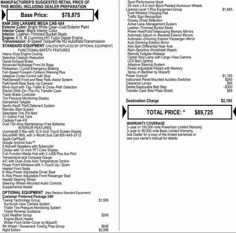 2026 RAM Ram 2500 RAM 2500 LARAMIE MEGA CAB 4X4 64 BOX