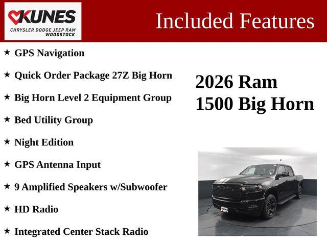 2026 RAM Ram 1500 RAM 1500 BIG HORN CREW CAB 4X4 57 BOX 2026 RAM Ram 1500 RAM 1500 BIG HORN CREW CAB 4X4 57 BOX