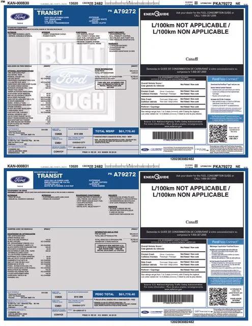 2023 Ford Transit Cargo Van T-250