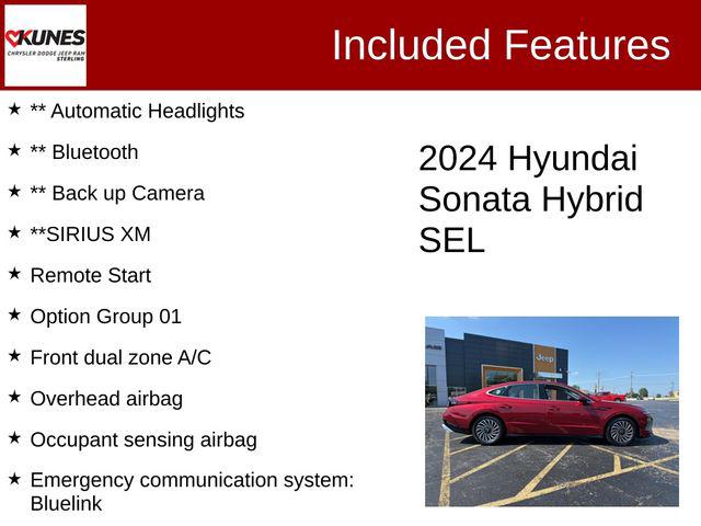 2024 Hyundai Sonata Hybrid SEL 2024 Hyundai Sonata Hybrid SEL
