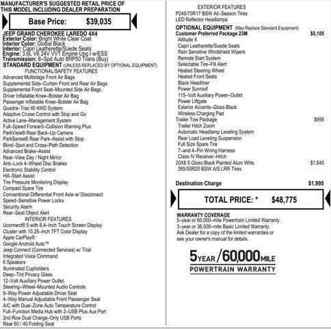2025 Jeep Grand Cherokee GRAND CHEROKEE ALTITUDE X 4X4