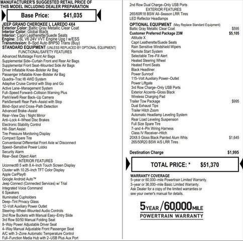 2025 Jeep Grand Cherokee GRAND CHEROKEE L ALTITUDE X 4X4