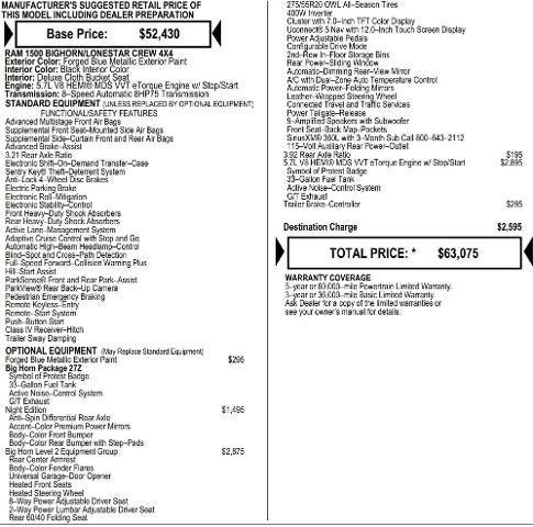 2026 RAM Ram 1500 RAM 1500 BIG HORN CREW CAB 4X4 57 BOX