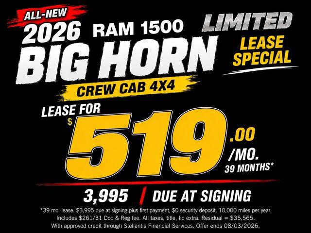 2026 RAM 1500 RAM 1500 BIG HORN CREW CAB 4X4 57 BOX 2026 RAM 1500 RAM 1500 BIG HORN CREW CAB 4X4 57 BOX