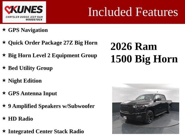 2026 RAM Ram 1500 RAM 1500 BIG HORN CREW CAB 4X4 57 BOX 2026 RAM Ram 1500 RAM 1500 BIG HORN CREW CAB 4X4 57 BOX
