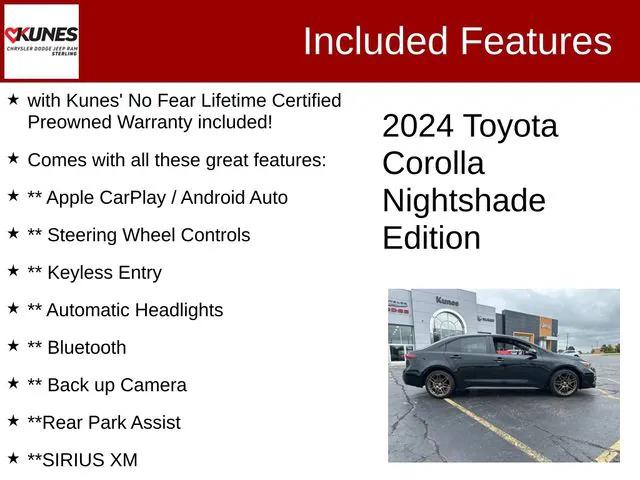 2024 Toyota Corolla Nightshade Edition 2024 Toyota Corolla Nightshade Edition