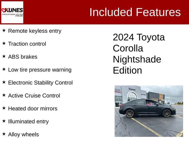 2024 Toyota Corolla Nightshade Edition 2024 Toyota Corolla Nightshade Edition