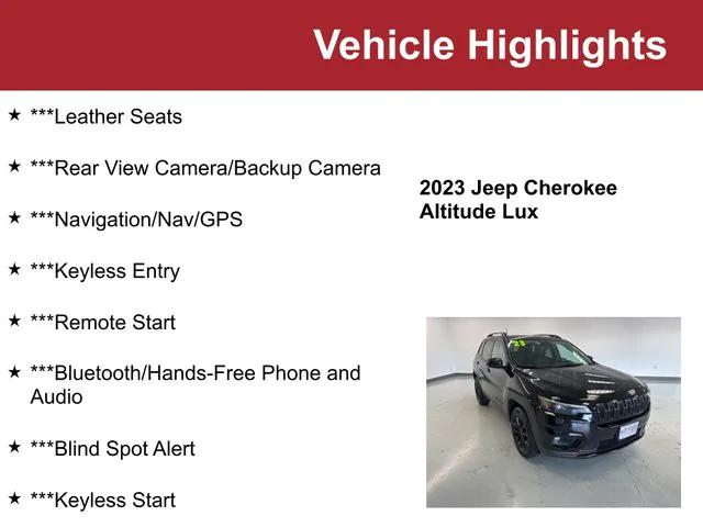 2023 Jeep Cherokee Altitude Lux 4x4