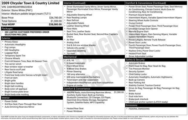 2009 Chrysler Town and Country Limited