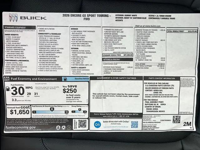 2026 Buick Encore GX Sport Touring FWD