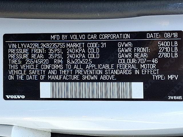 2019 Volvo XC60 T6 Inscription