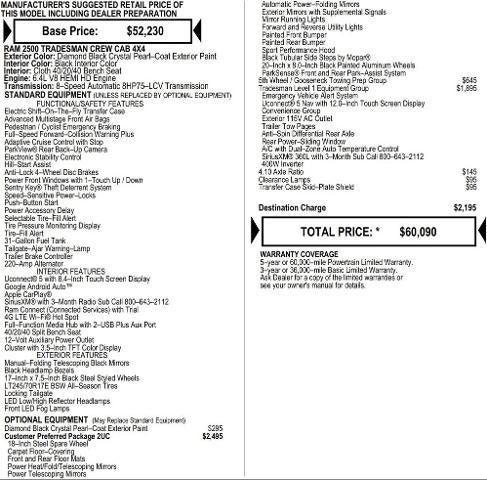 2026 RAM Ram 2500 RAM 2500 BLACK EXPRESS CREW CAB 4X4 64 BOX 2026 RAM Ram 2500 RAM 2500 BLACK EXPRESS CREW CAB 4X4 64 BOX