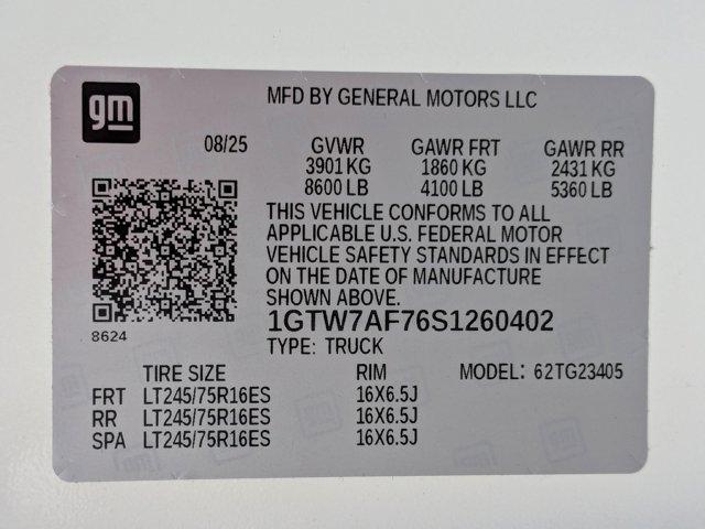 2025 GMC Savana Cargo RWD 2500 Regular Wheelbase Work Van