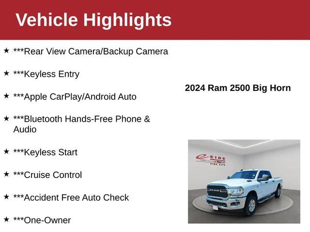 2024 RAM 2500 Big Horn Crew Cab 4x4 64 Box