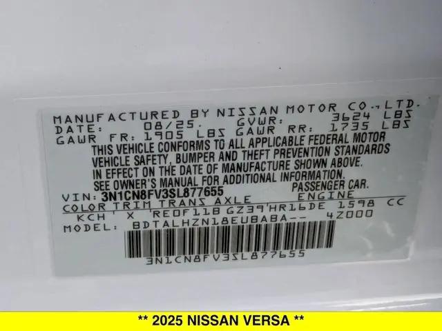 2025 Nissan Versa 1.6 SR