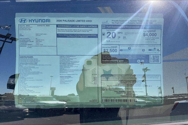 New 2026 Hyundai Palisade Limited For Sale in Olive Branch, MS