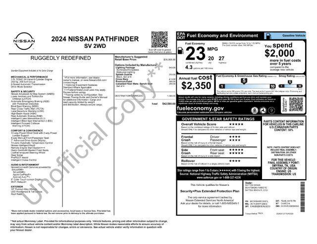 2024 Nissan Pathfinder SV FWD