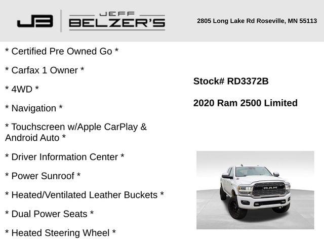 2020 RAM 2500 Limited Mega Cab 4X4 64 Box