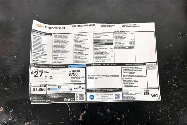 2026 Chevrolet TrailBlazer AWD LT