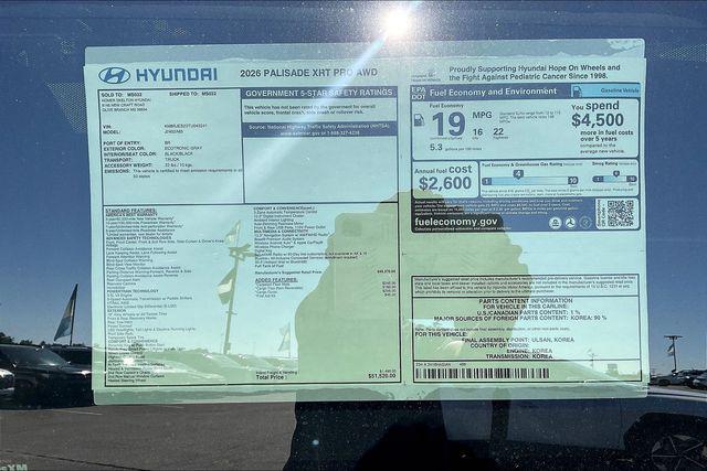 New 2026 Hyundai Palisade XRT Pro For Sale in Olive Branch, MS