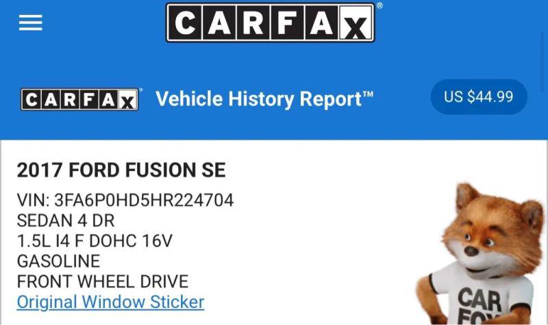 2017 Ford Fusion SE