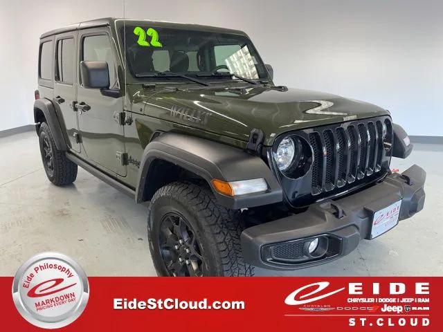 2022 Jeep Wrangler Unlimited Willys Sport 4x4 2022 Jeep Wrangler Unlimited Willys Sport 4x4
