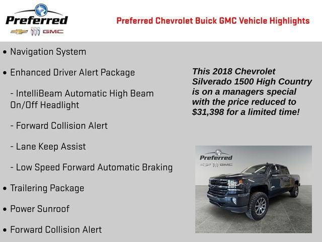 2018 Chevrolet Silverado 1500 High Country 2018 Chevrolet Silverado 1500 High Country