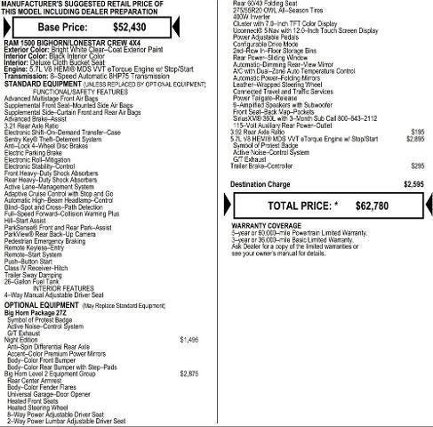 2026 RAM Ram 1500 RAM 1500 BIG HORN CREW CAB 4X4 57 BOX 2026 RAM Ram 1500 RAM 1500 BIG HORN CREW CAB 4X4 57 BOX