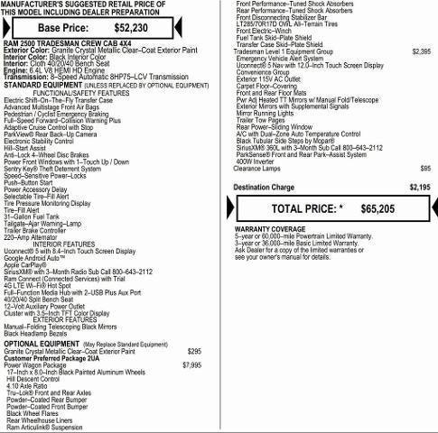 2026 RAM Ram 2500 RAM 2500 TRADESMAN CREW CAB 4X4 64 BOX 2026 RAM Ram 2500 RAM 2500 TRADESMAN CREW CAB 4X4 64 BOX