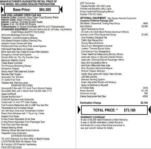 2026 RAM Ram 2500 RAM 2500 LARAMIE CREW CAB 4X4 64 BOX 2026 RAM Ram 2500 RAM 2500 LARAMIE CREW CAB 4X4 64 BOX