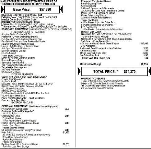 2026 RAM Ram 3500 RAM 3500 BIG HORN CREW CAB 4X4 8 BOX 2026 RAM Ram 3500 RAM 3500 BIG HORN CREW CAB 4X4 8 BOX