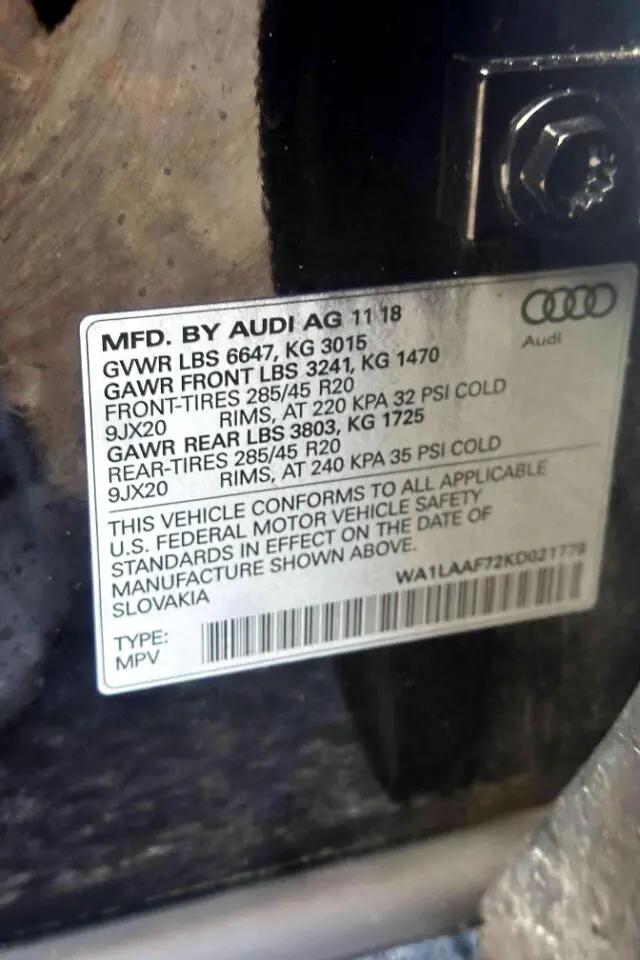 2019 Audi Q7 55 Premium