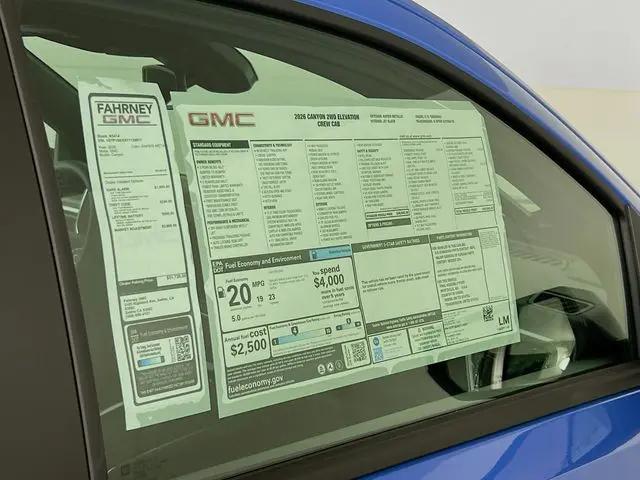 2026 GMC Canyon Elevation, RWD