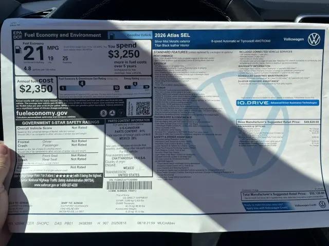 2026 Volkswagen Atlas SEL