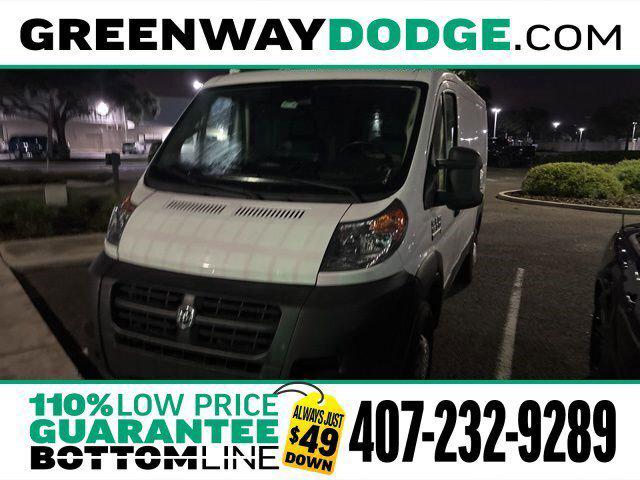 2018 RAM ProMaster 1500 Cargo Van Low Roof 136 WB