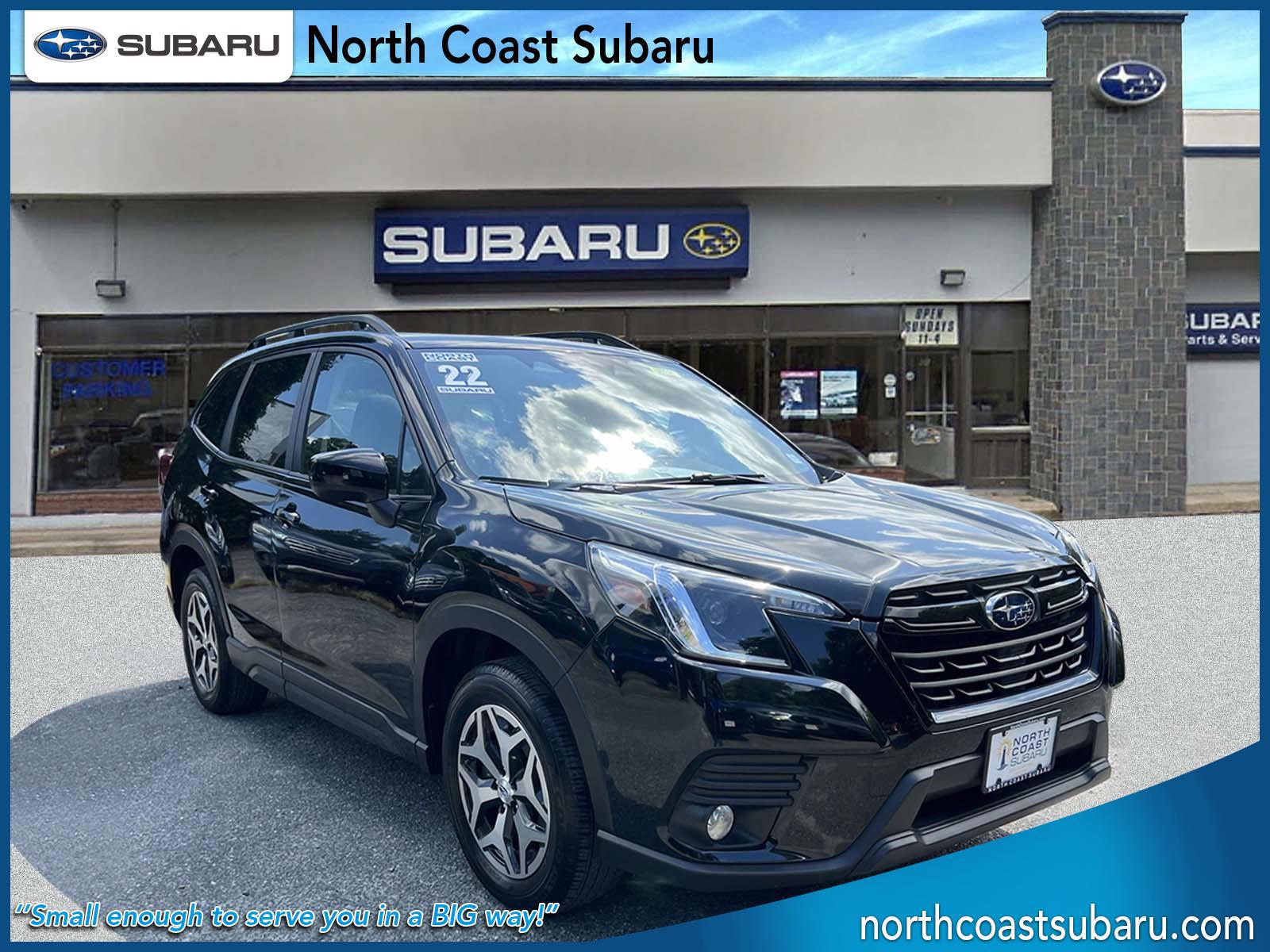 Crystal Black Silica 2022 Subaru Forester Premium Crossover AWD SUV / Crossover All-Wheel Drive Continuously Variable Transmission