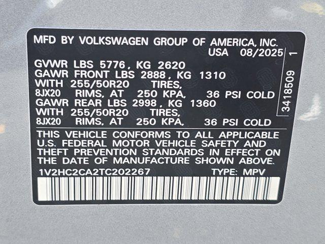 2026 Volkswagen Atlas Cross Sport 2.0T SE w/Technology