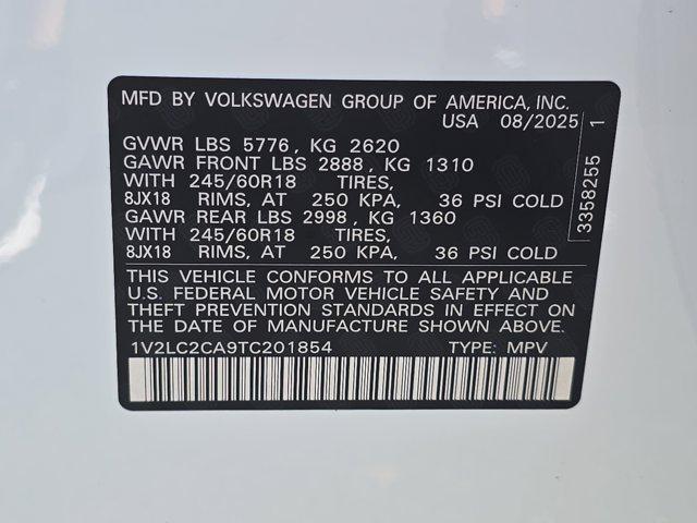 2026 Volkswagen Atlas Cross Sport 2.0T SE