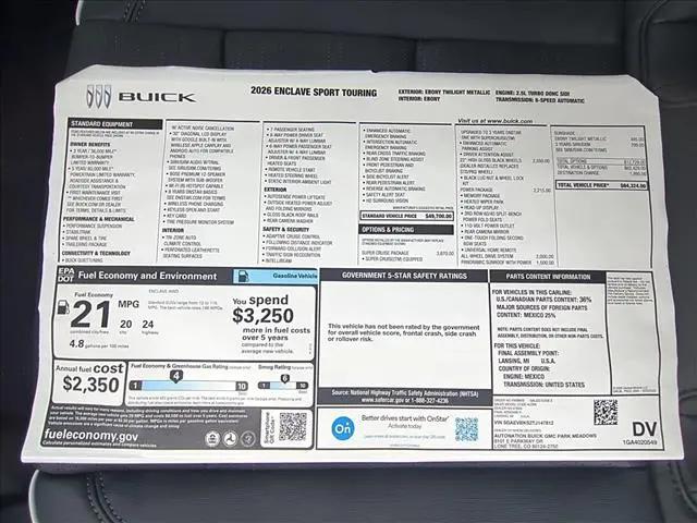 2026 Buick Enclave Sport Touring FWD