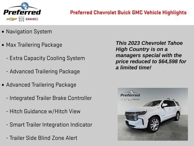 2023 Chevrolet Tahoe 4WD High Country 2023 Chevrolet Tahoe 4WD High Country