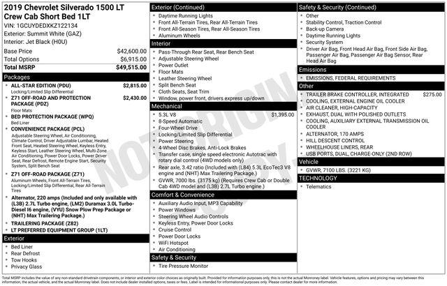 2019 Chevrolet Silverado 1500 LT 2019 Chevrolet Silverado 1500 LT