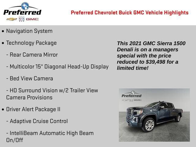 2021 GMC Sierra 1500 4WD Crew Cab Short Box Denali 2021 GMC Sierra 1500 4WD Crew Cab Short Box Denali