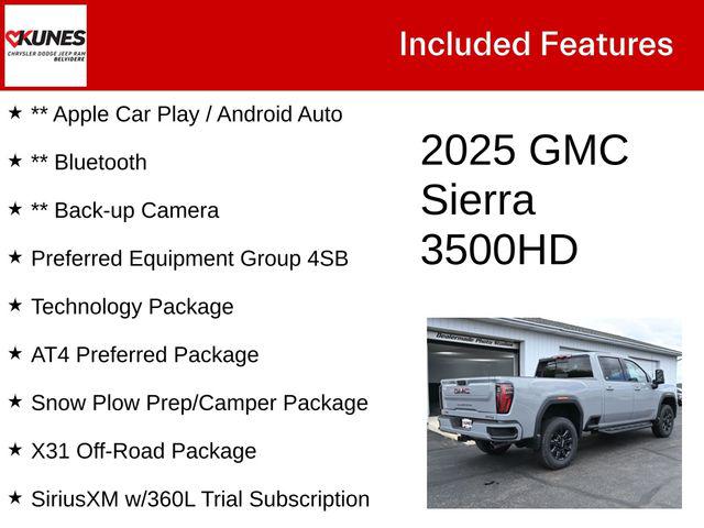 2025 GMC Sierra 3500HD 4WD Crew Cab Standard Bed AT4 2025 GMC Sierra 3500HD 4WD Crew Cab Standard Bed AT4