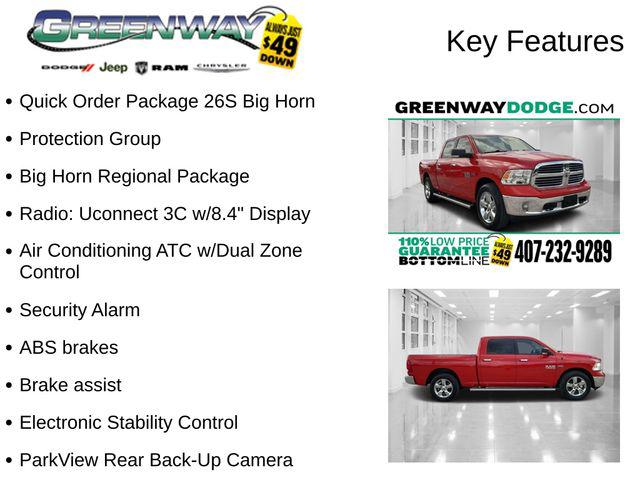 2017 RAM 1500 Big Horn Crew Cab 4x4 64 Box